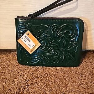 Patricia Nash Green Wristlet